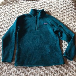 Youth girls Patagonia better sweater quarter zip